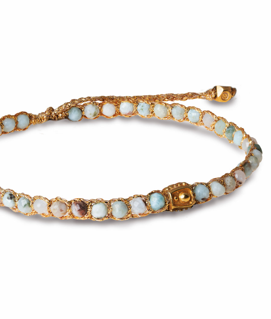 Larimar Bracelet | Gold