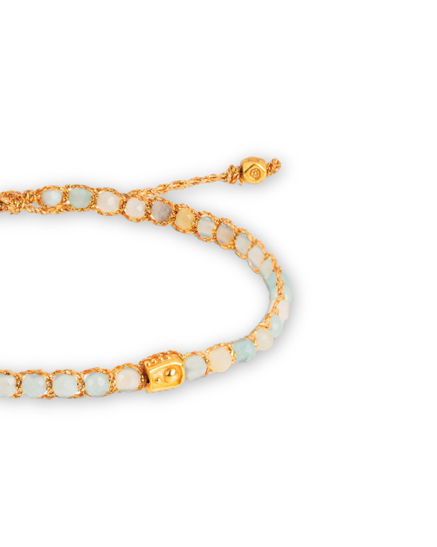 Aquamarine from Mozambique Bracelet | Gold