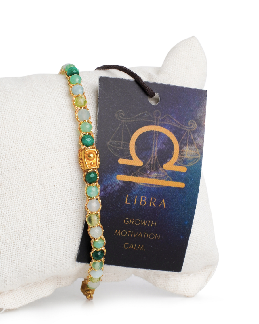 Libra October Bracelet  |  Gold