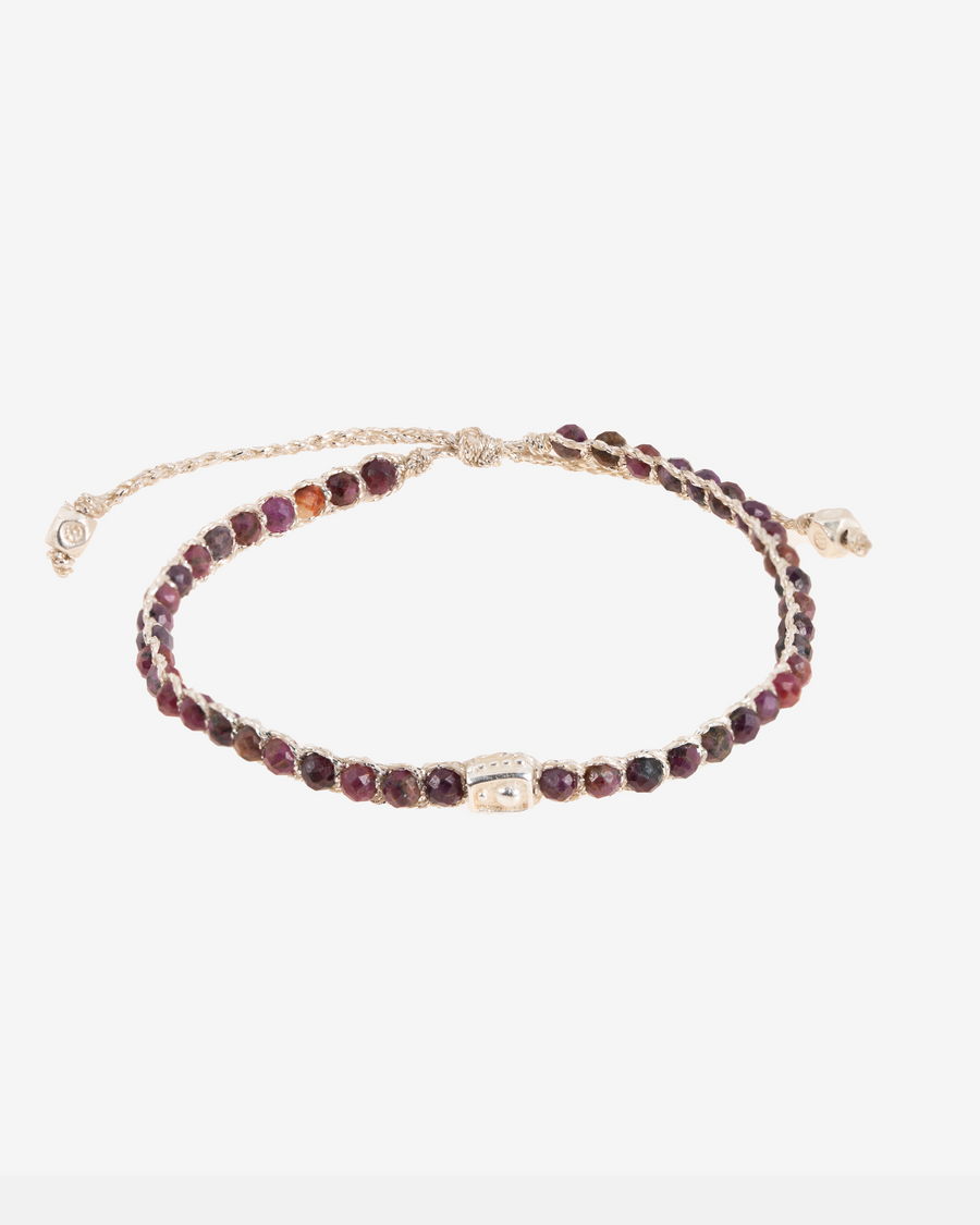 Almandine Bracelet | Silver