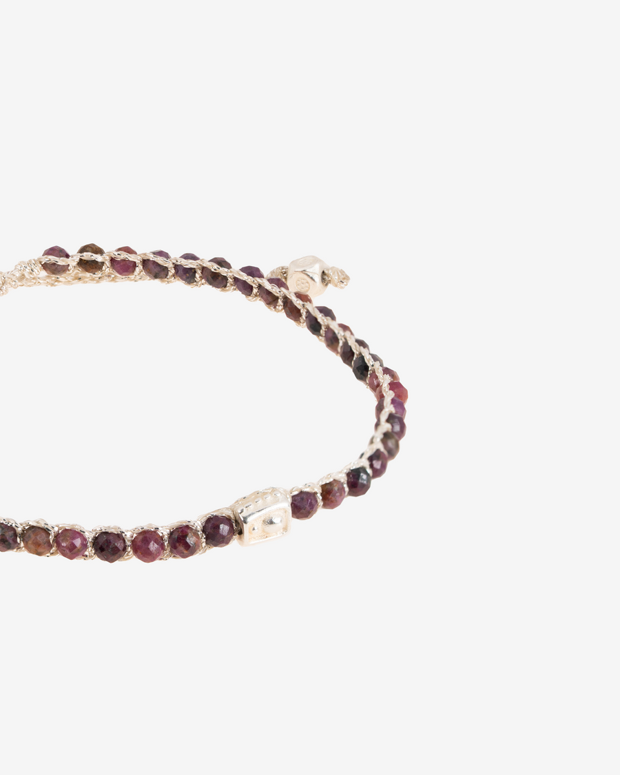 Almandine Bracelet | Silver