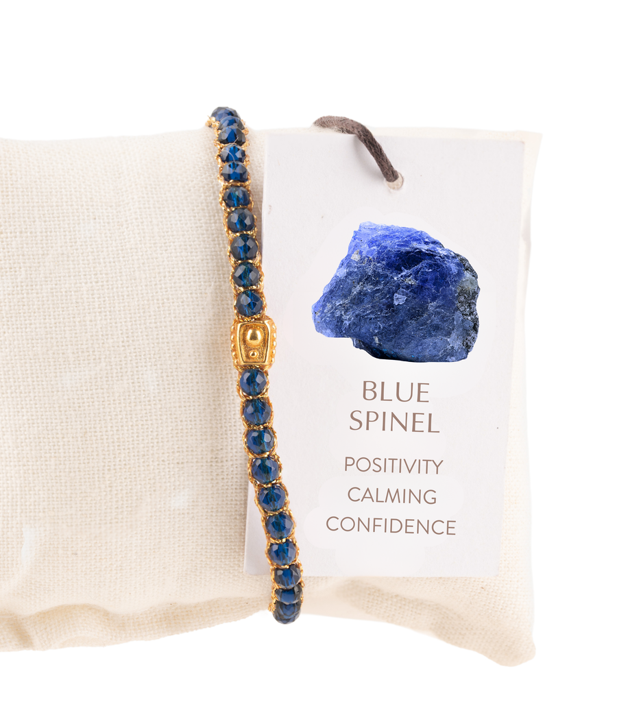Blue Spinel Bracelet | Gold
