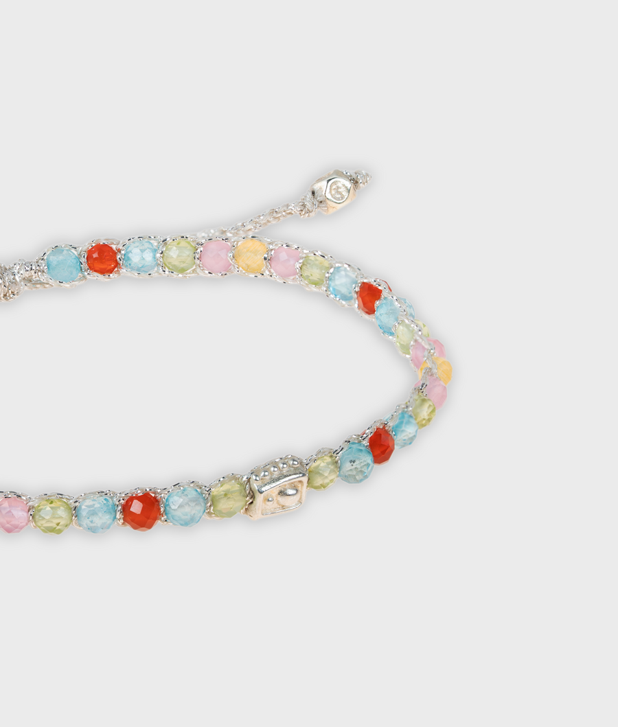 Gelang Lepidolite | Benang Emas