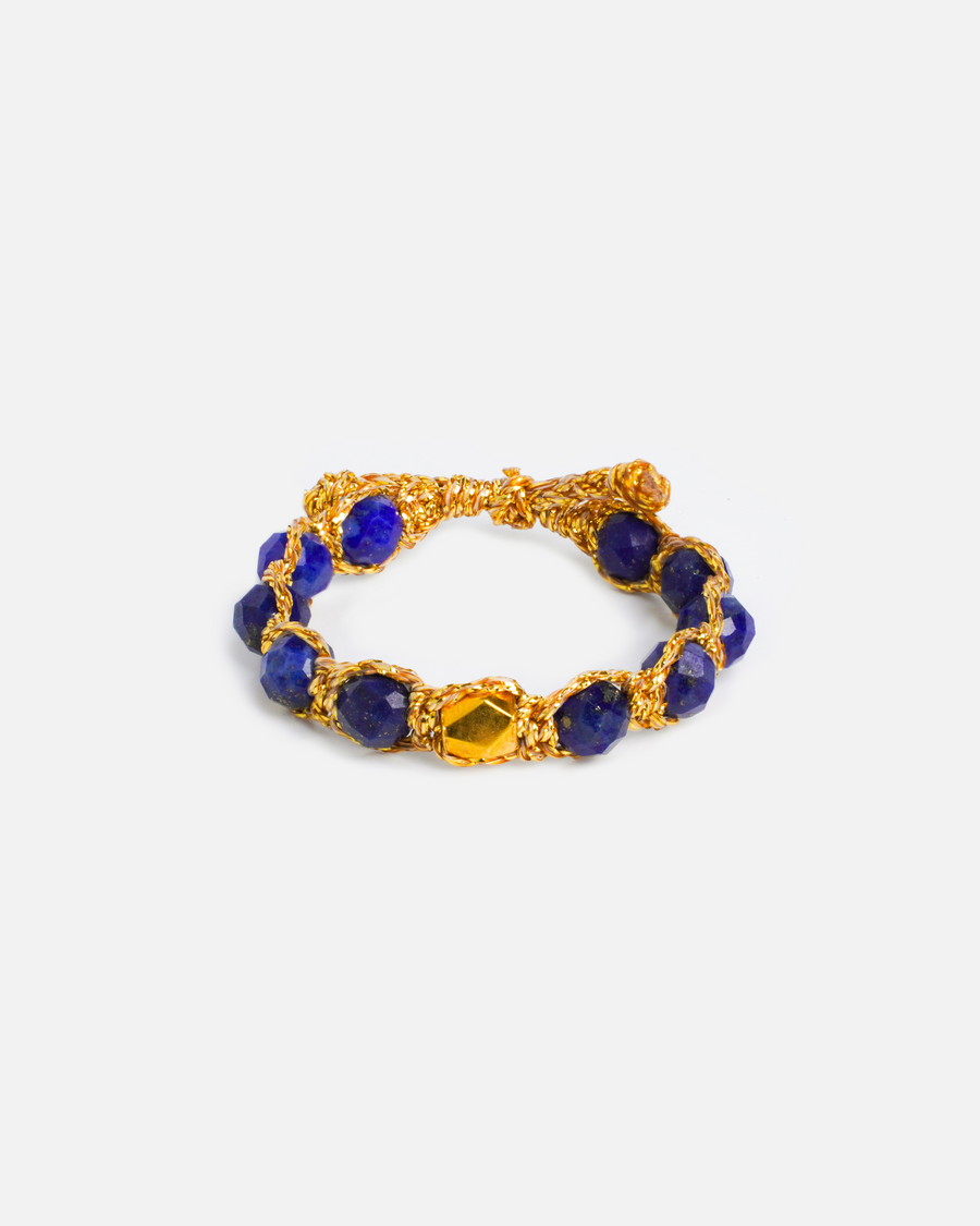 Cincin Lapis Lazuli | Emas