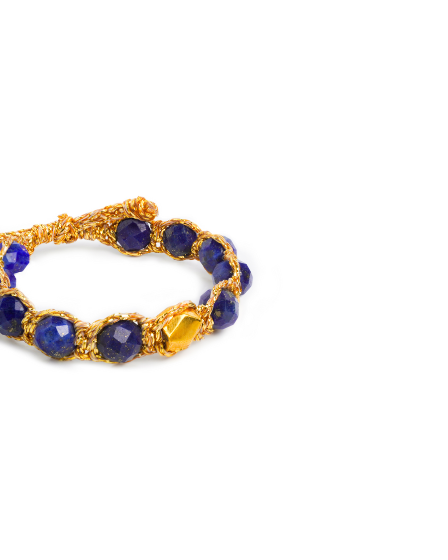 Cincin Lapis Lazuli | Emas