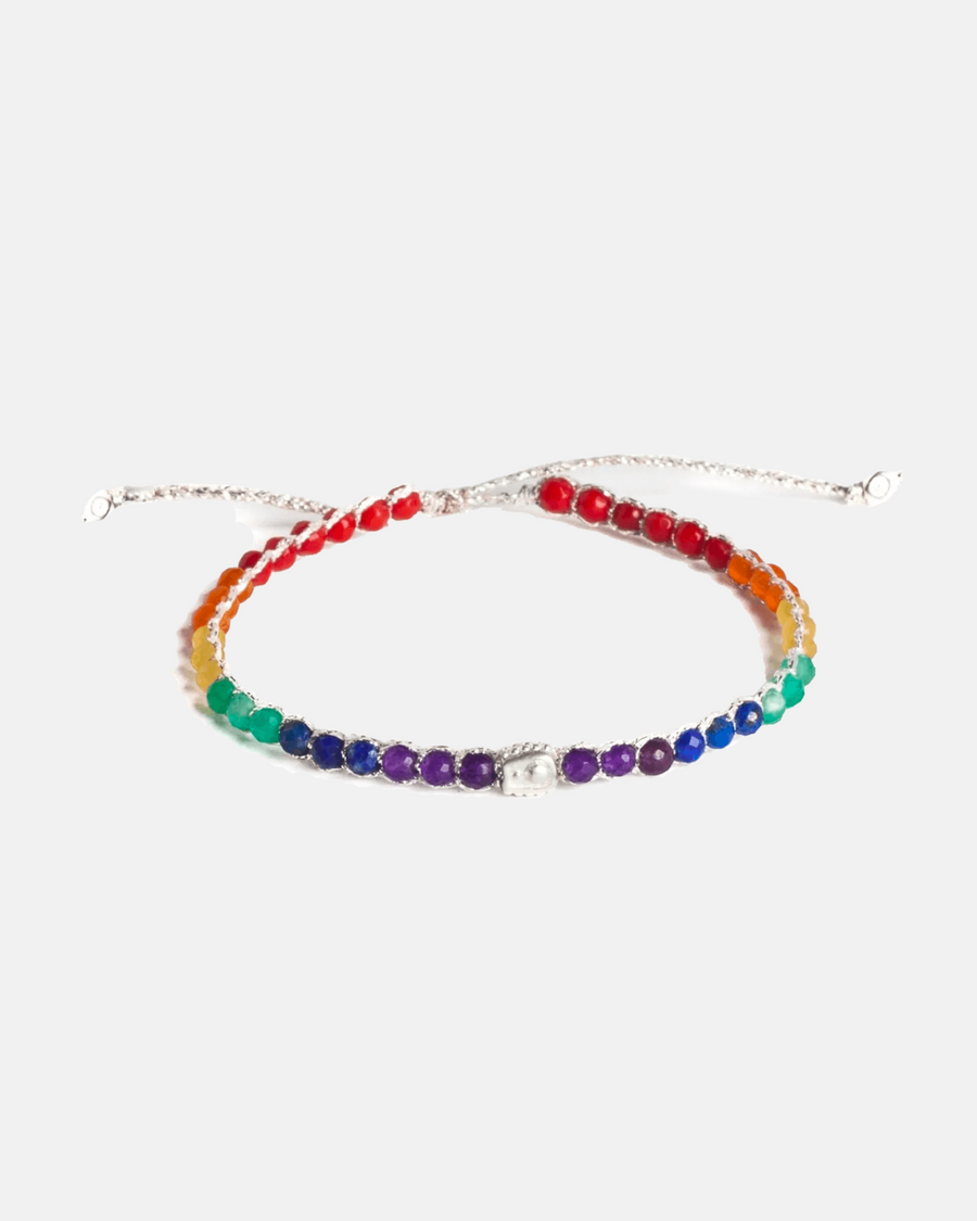 Rainbow Bold Bracelet | Silver