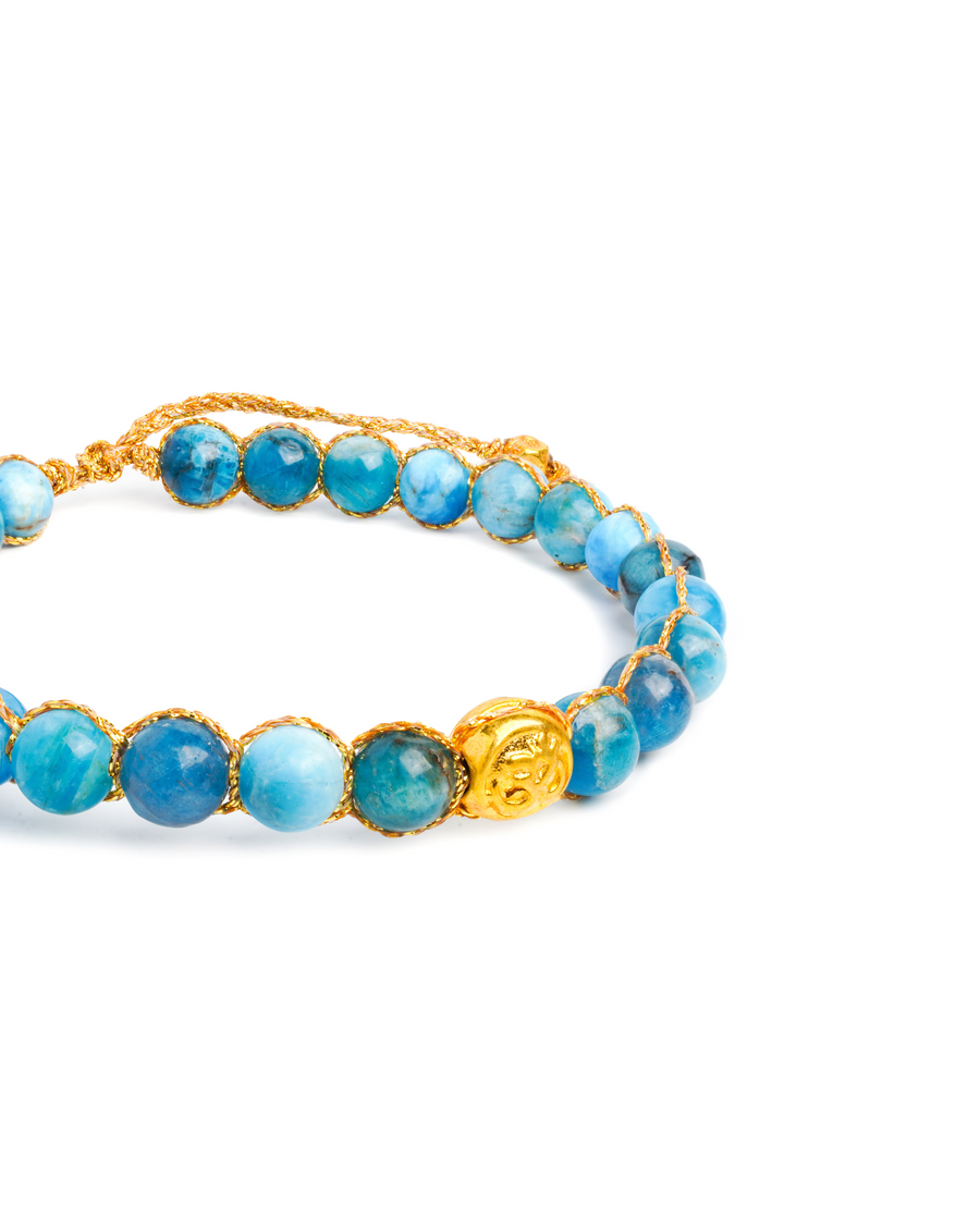 Apatite 6MM Bracelet | Gold