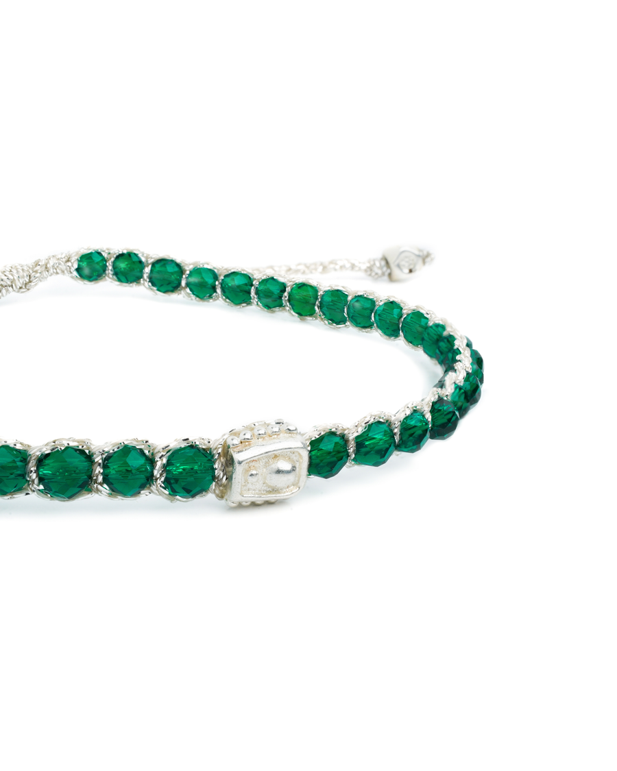 Green Spinel Bracelet | Silver