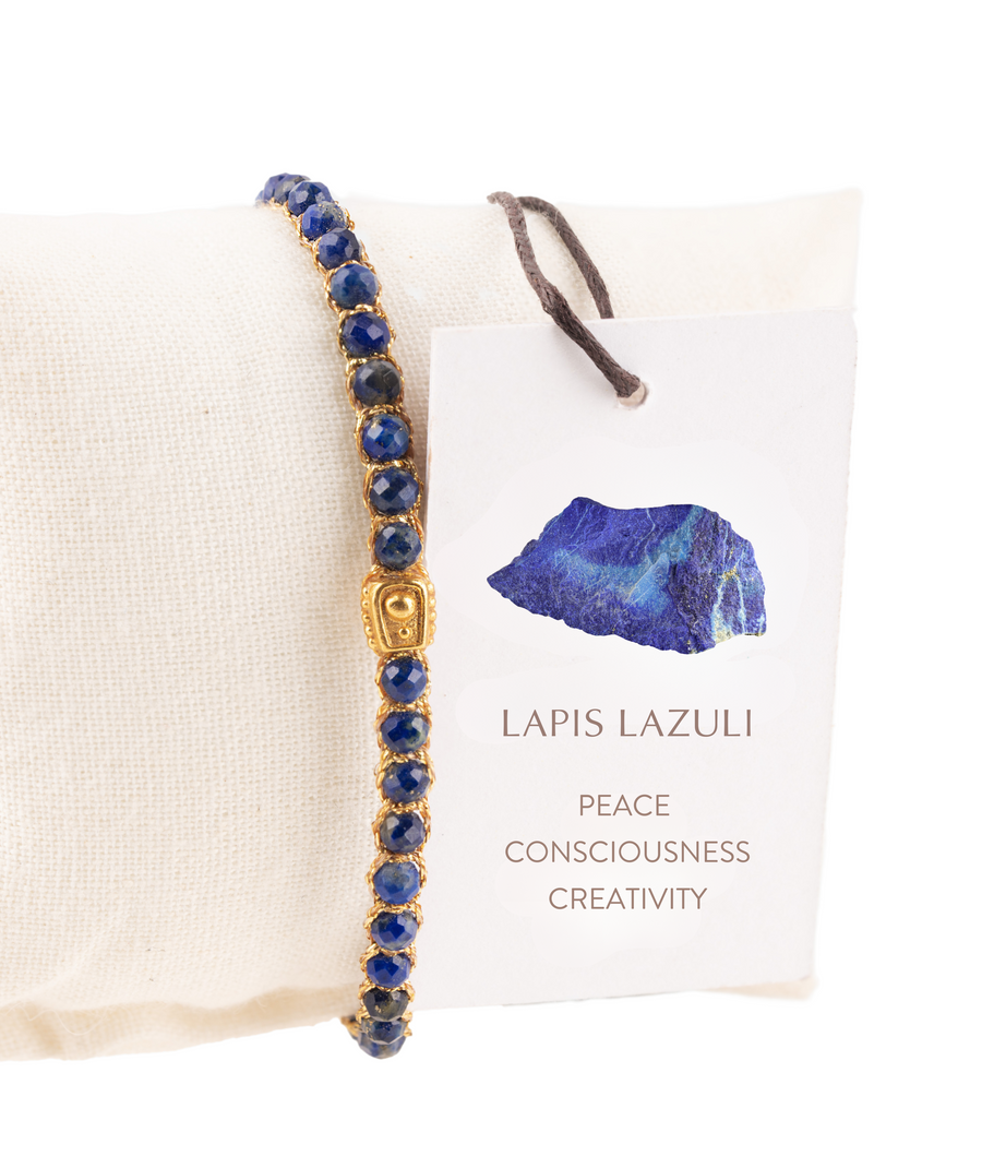 Lapis Lazuli Bracelet | Gold