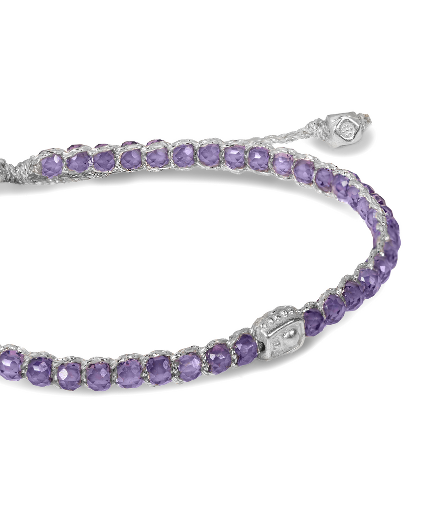 The Purple Posh Bracelet | Silver