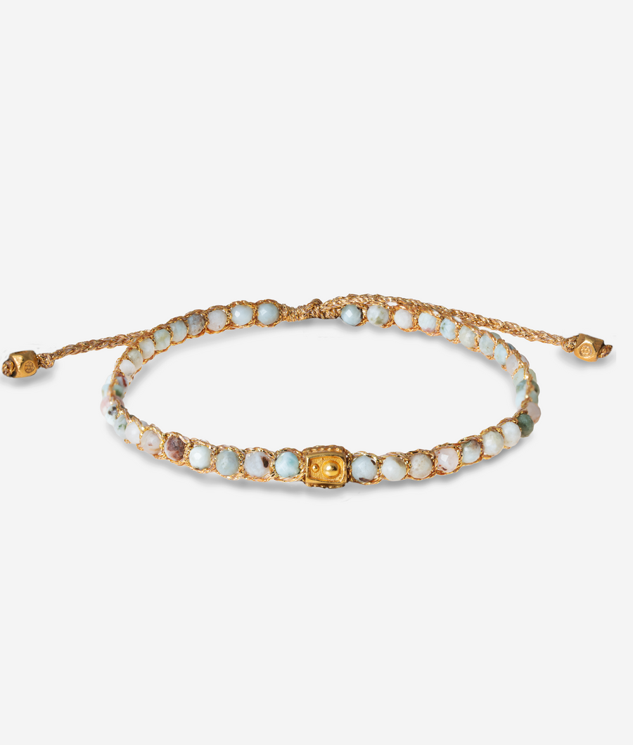 Larimar Bracelet | Gold