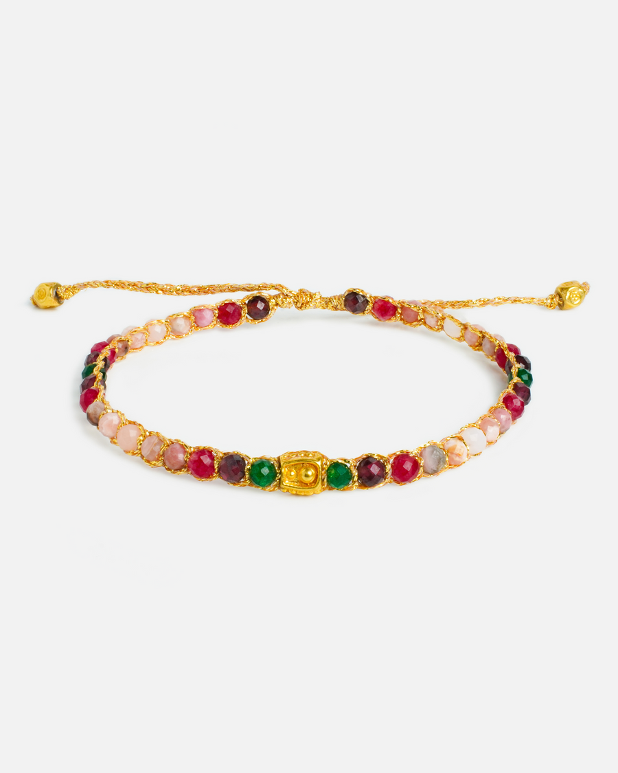 Venus Ruby Radiance Bracelet | Gold