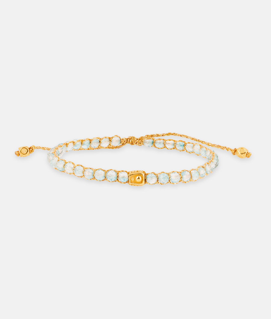 Blue Topaz Bracelet | Gold