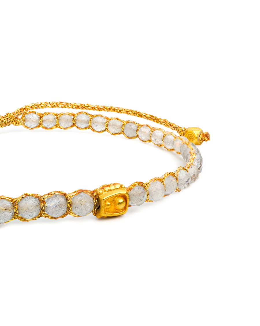 Labradorite Bracelet | Gold