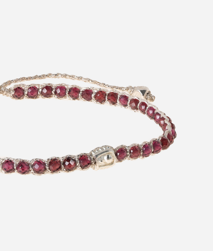 Violet Garnet  Bracelet | Silver