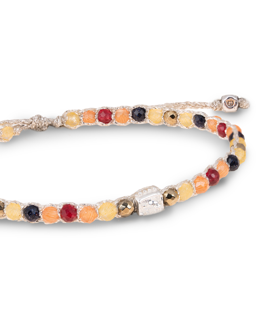 Gelang Lepidolite | Benang Emas