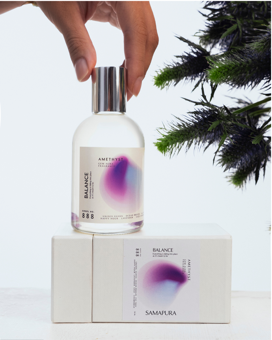 Bundle, Angel No.888,hand-blended Gem Aura Fragrance infused with Amethyst.