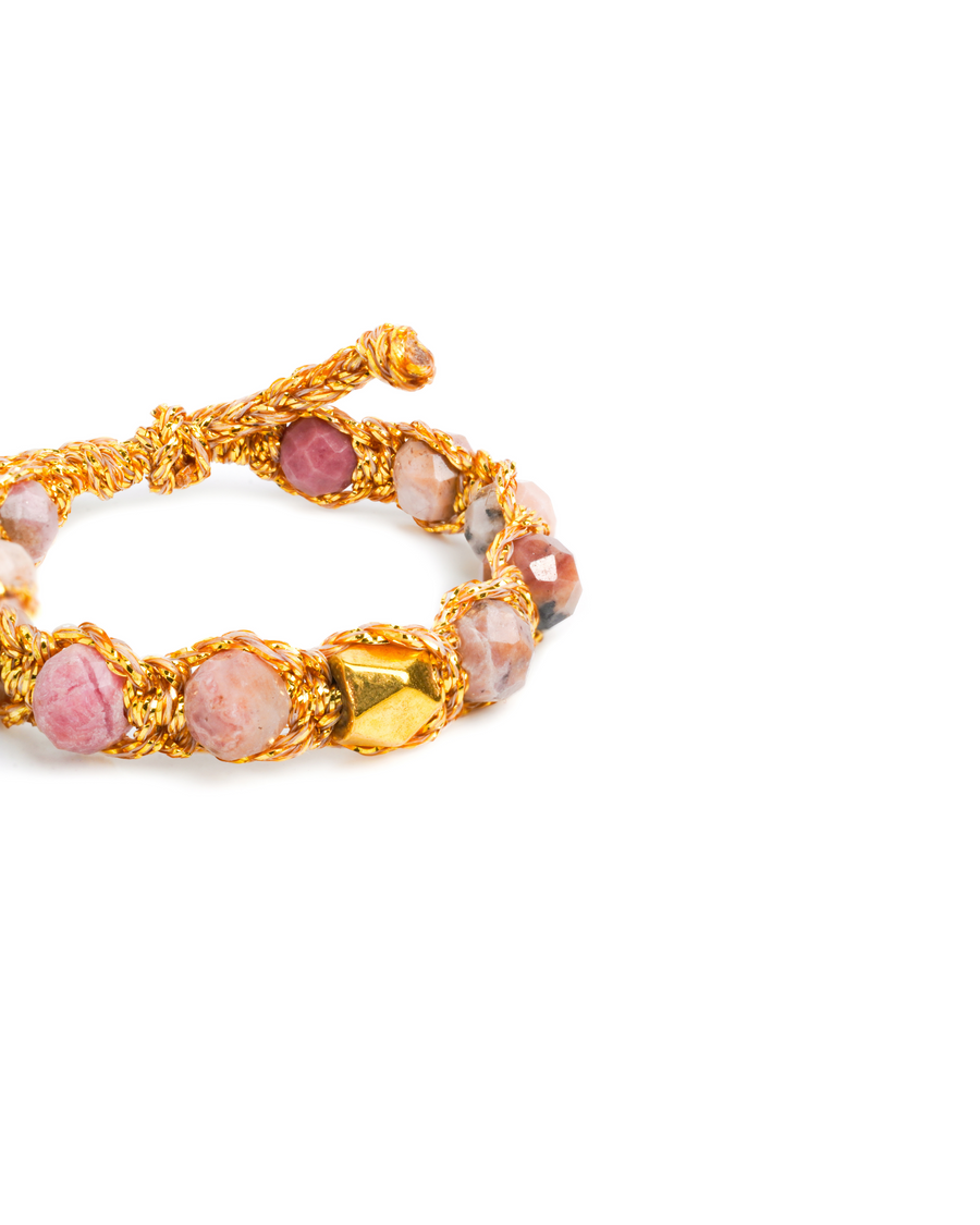 Rhodonite from Argentina Rings | Gold