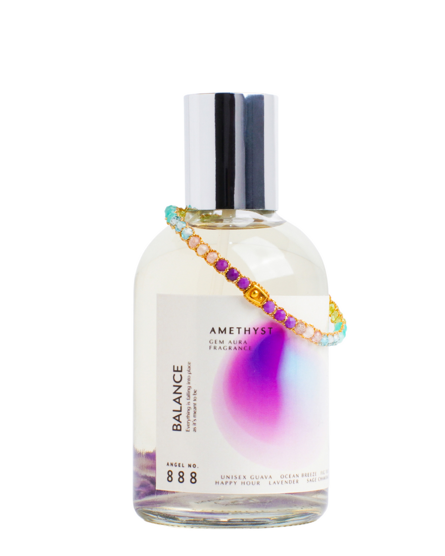 Bundle, Angel No.888,hand-blended Gem Aura Fragrance infused with Amethyst.