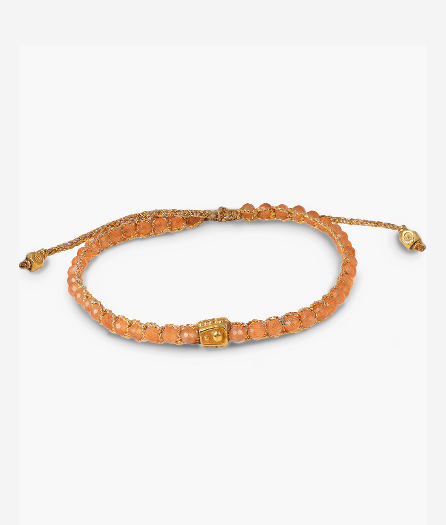 Light Carnelian Bracelet | Gold