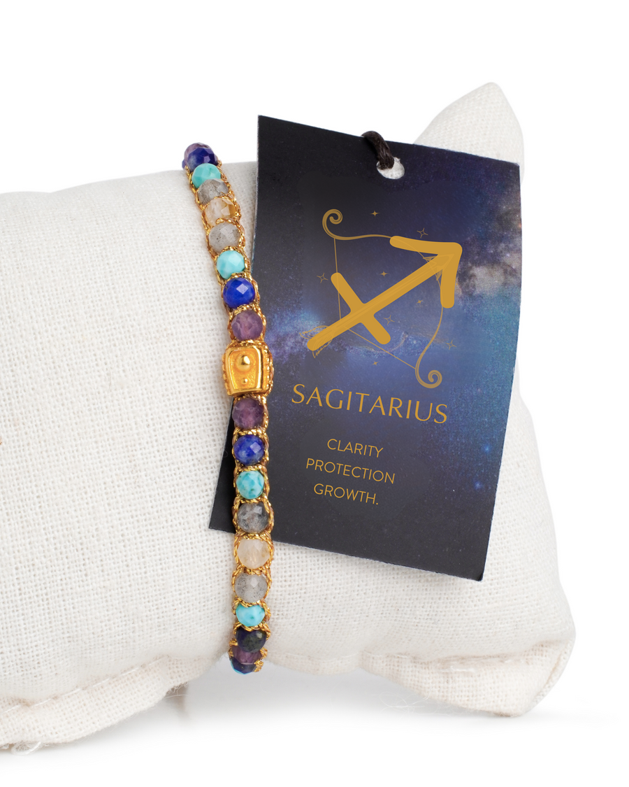 Sagittarius December Bracelet  |  Gold