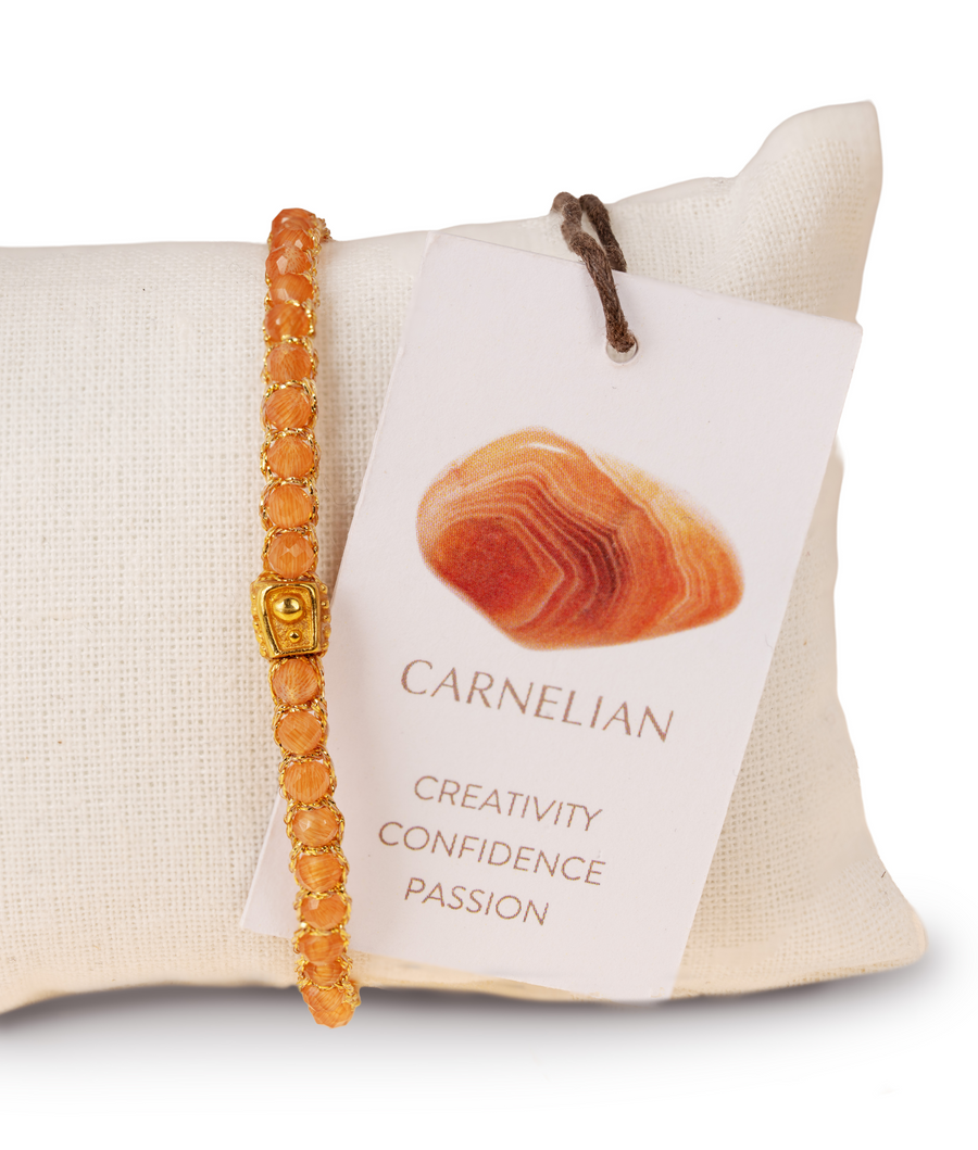 Light Carnelian Bracelet | Gold