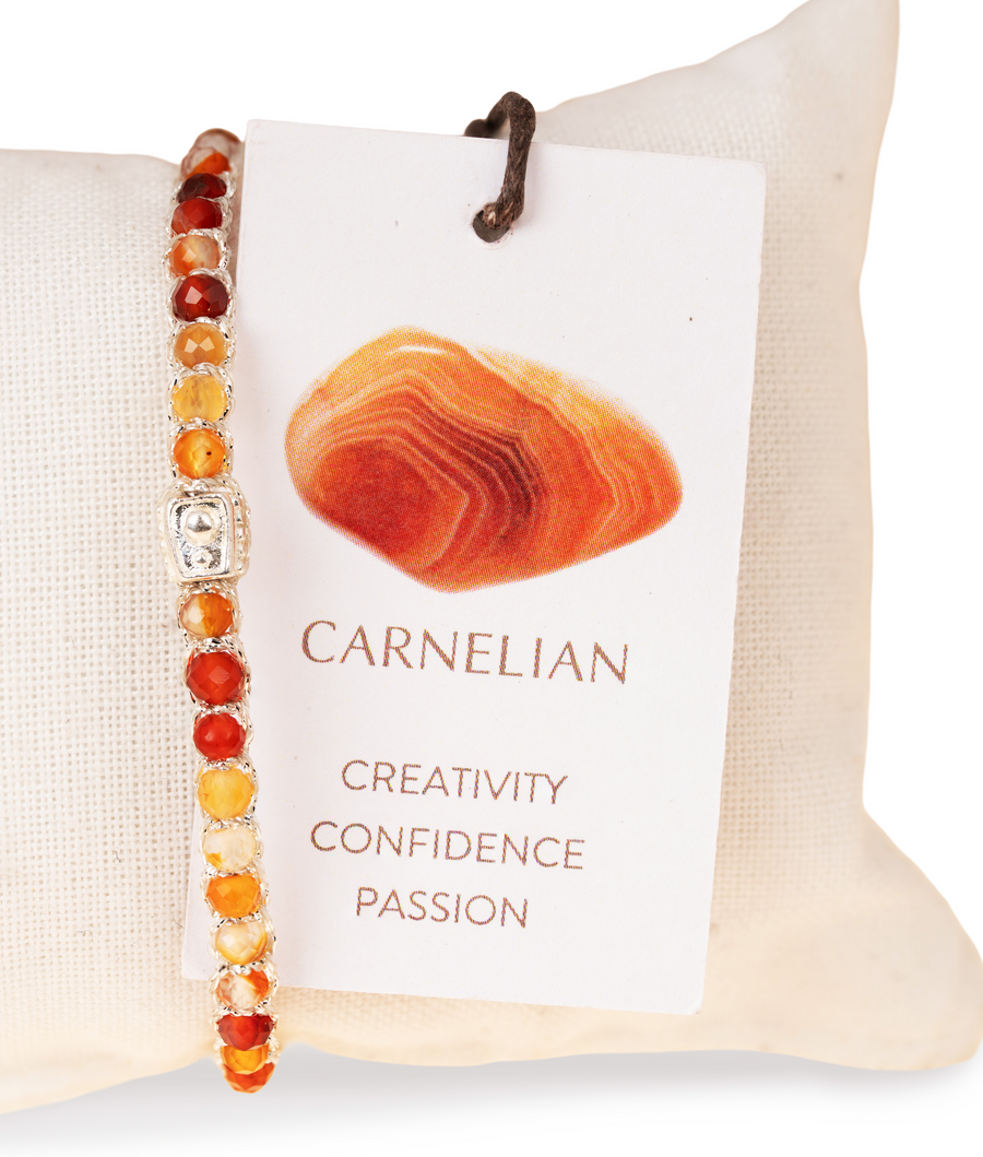 Carnelian From Brazil Bracelet  | Benang Silver