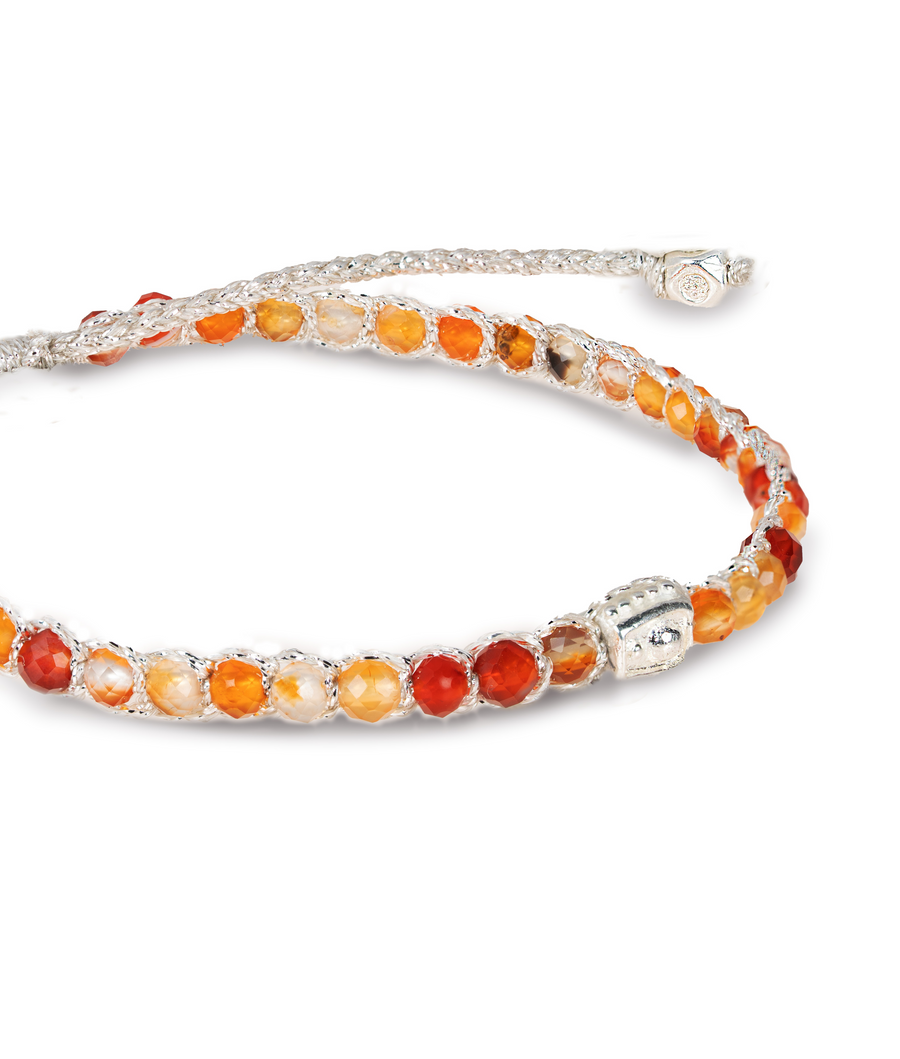 Carnelian From Brazil Bracelet  | Benang Silver