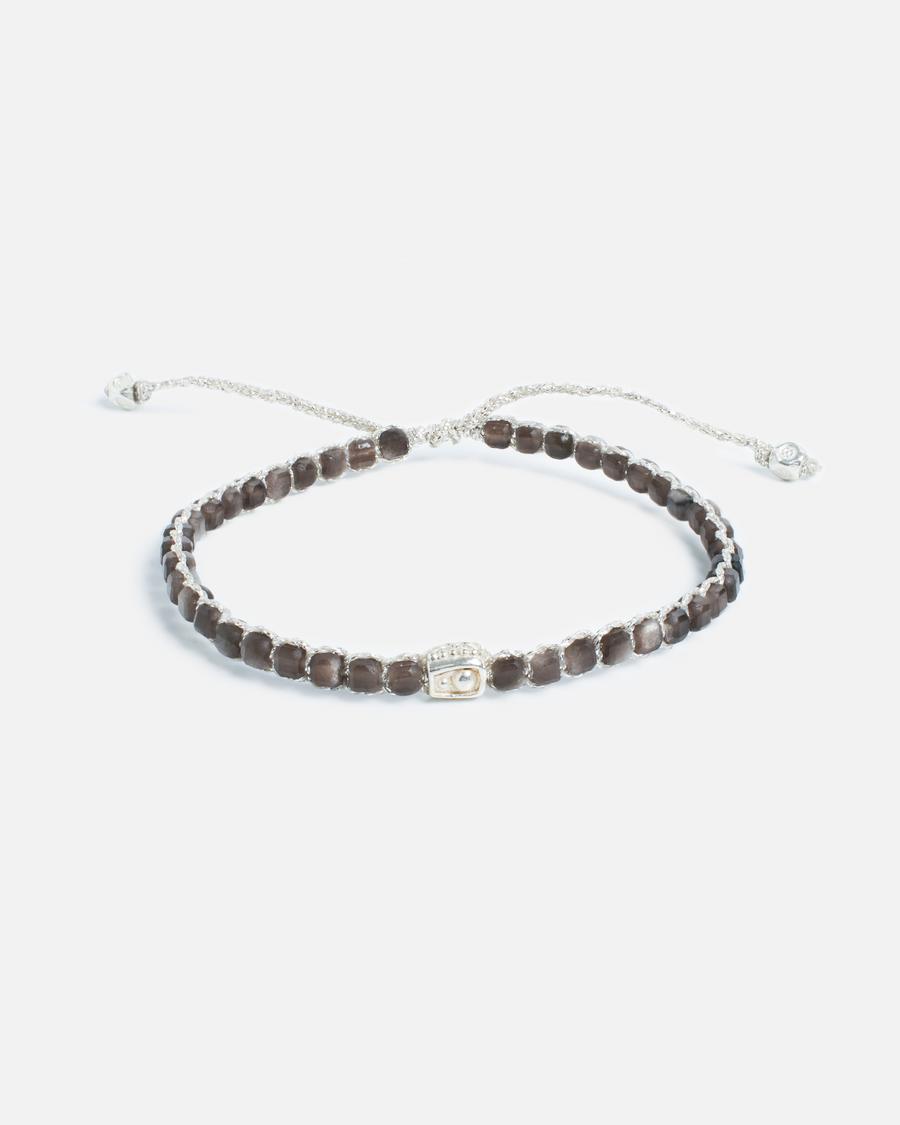 Silver Obsidian Bracelet | Silver