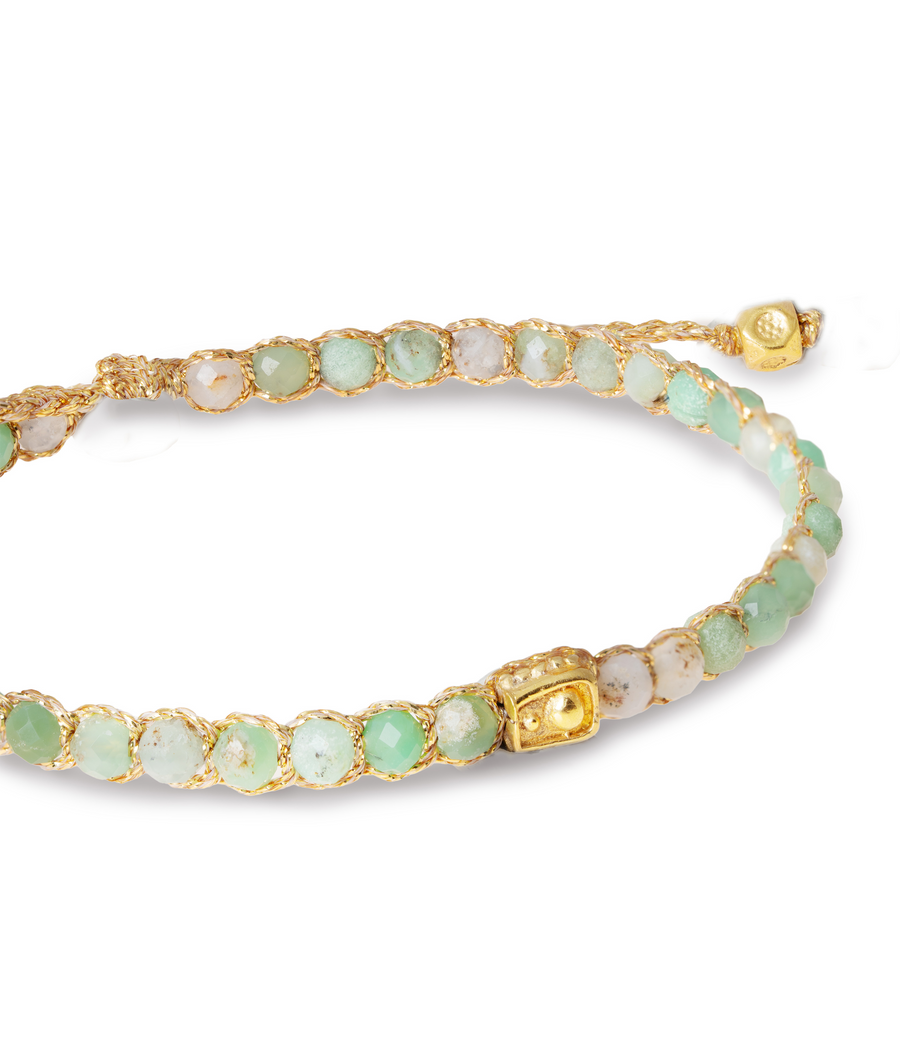 Chrysoprase Bracelet | Gold