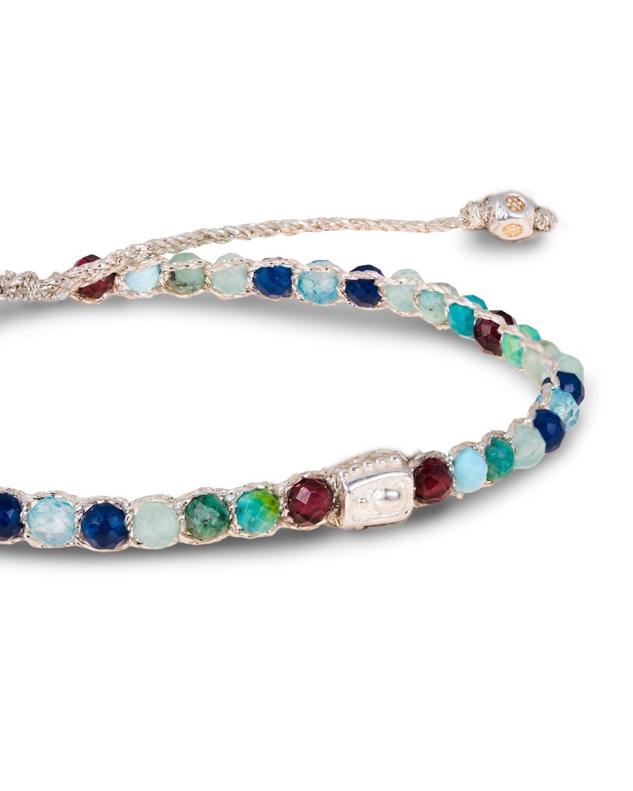 Gelang Lepidolite | Benang Emas