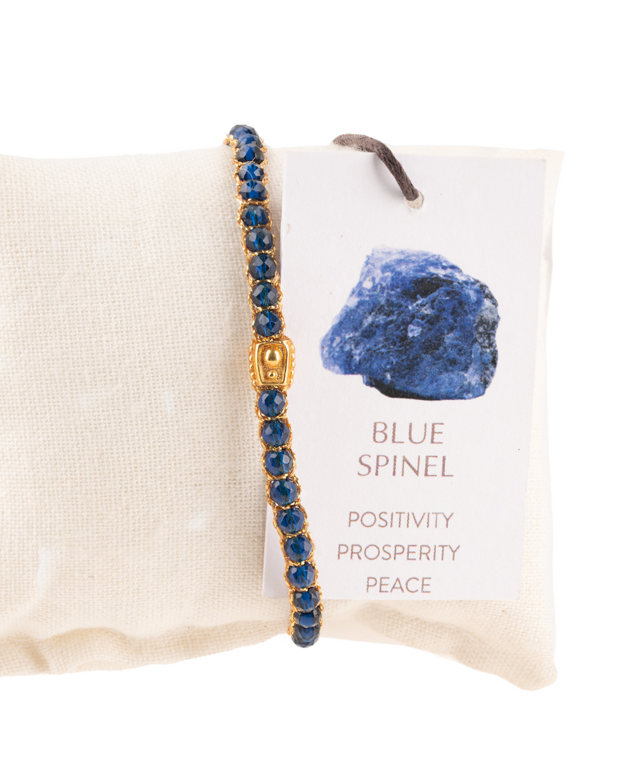 Blue Spinel Bracelet | Gold