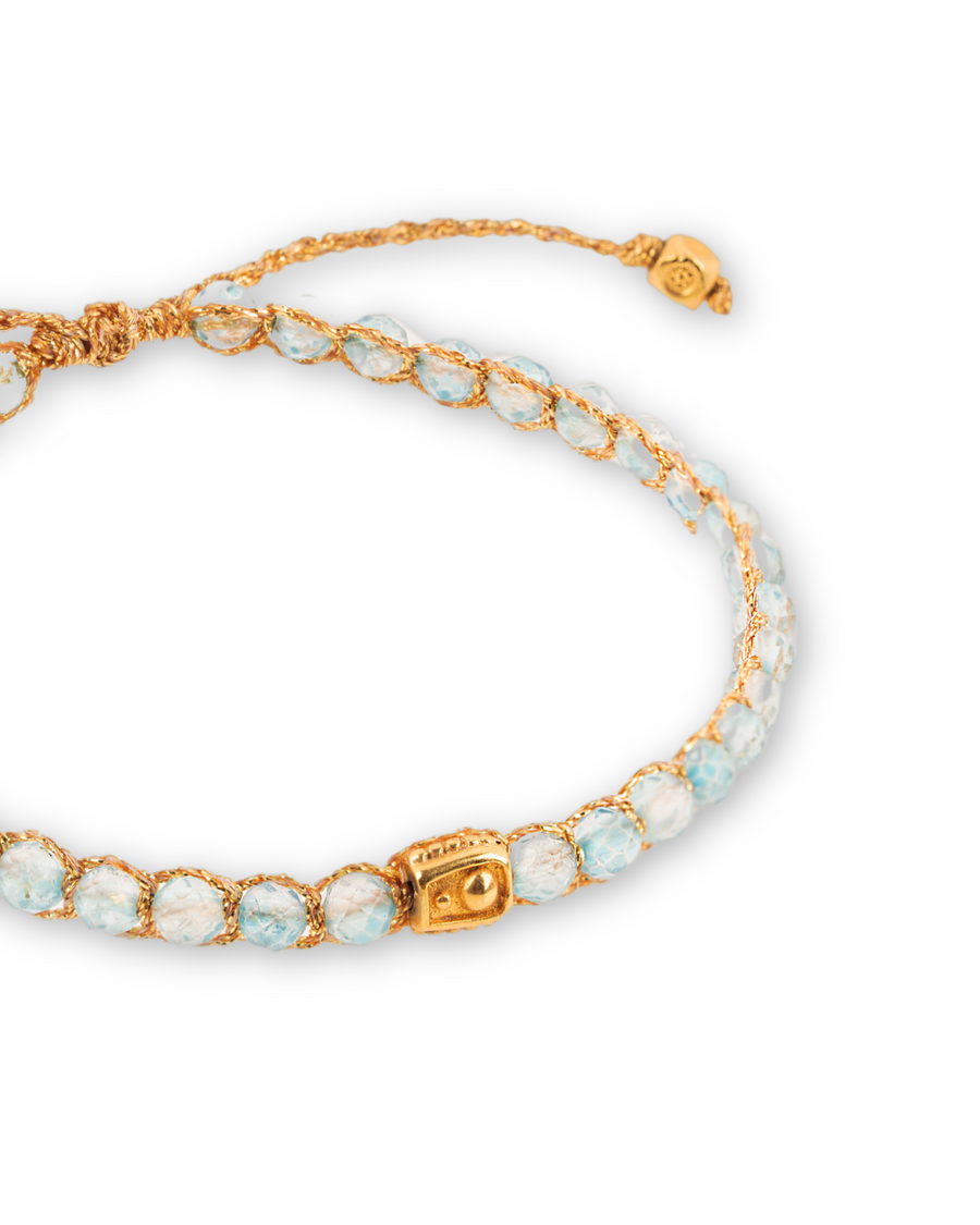 Blue Topaz Bracelet | Gold