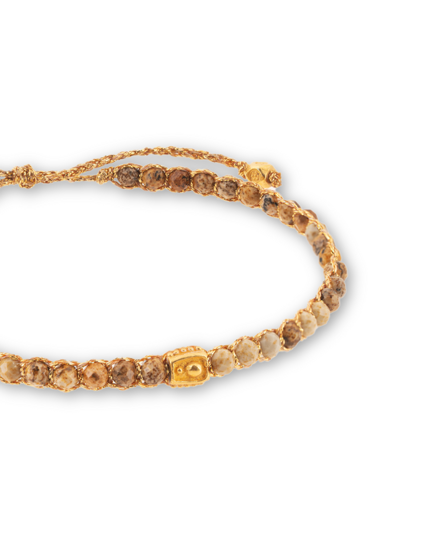 Brown Jasper Bracelet | Gold