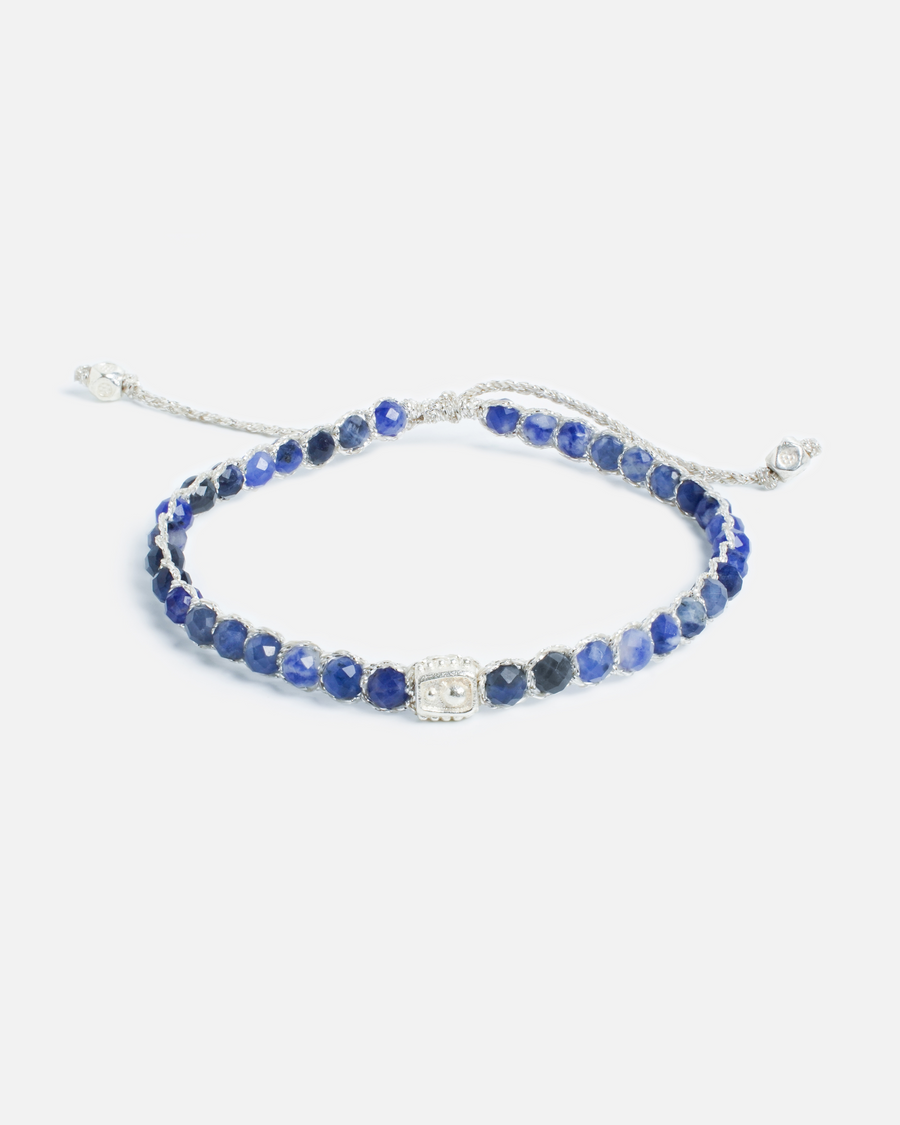 Blue Sodalite Bracelet | Silver