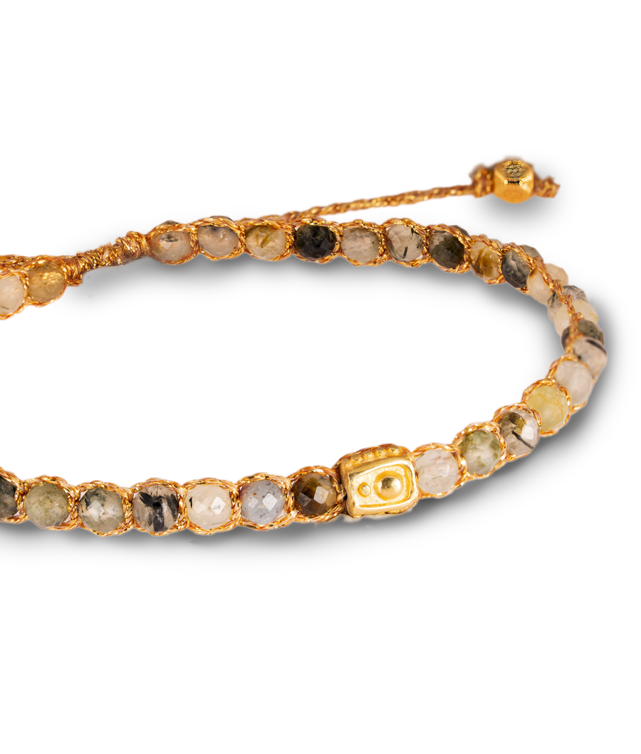 Prehnite From Australia Bracelet | Gold