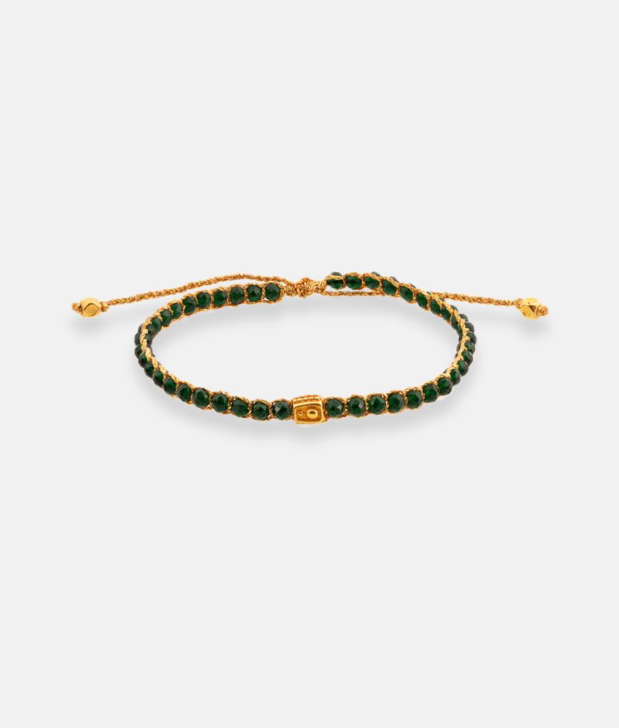 Green Spinel Bracelet | Gold