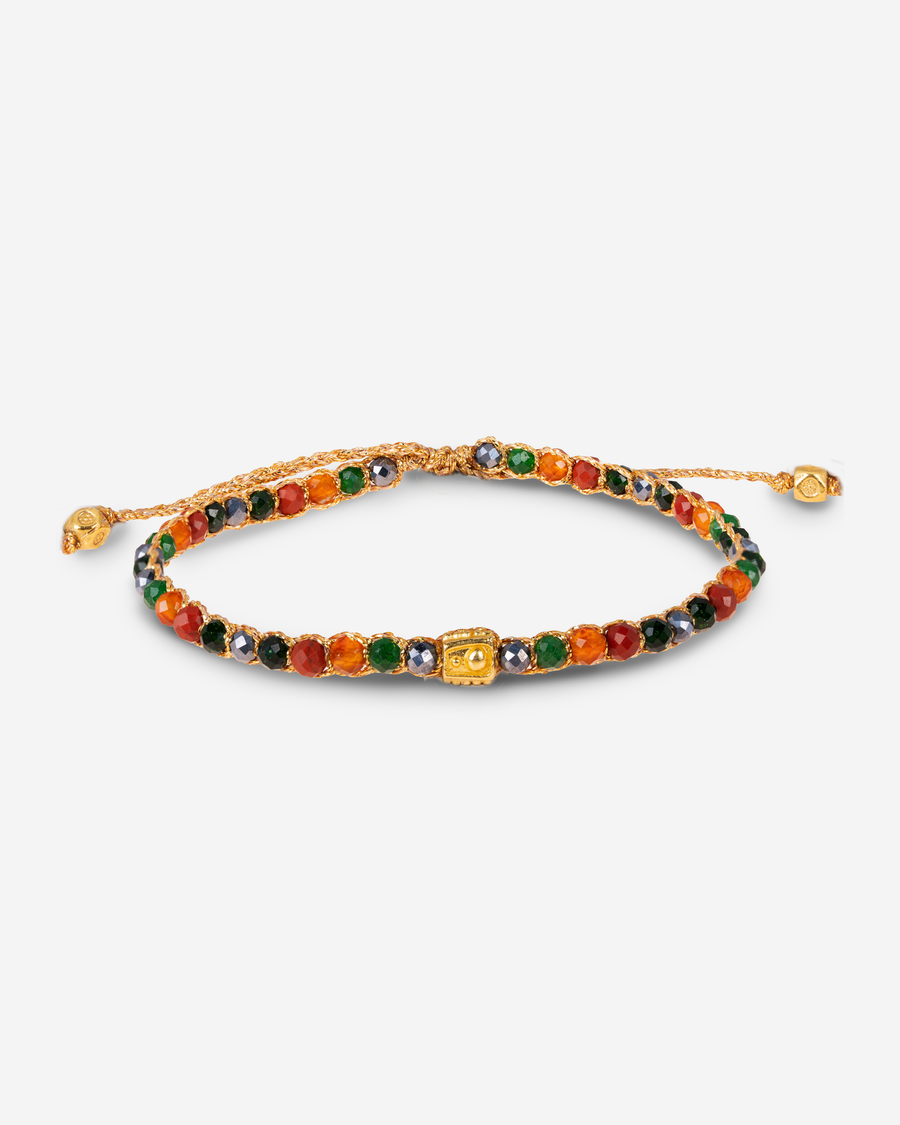 Gelang Lepidolite | Benang Emas