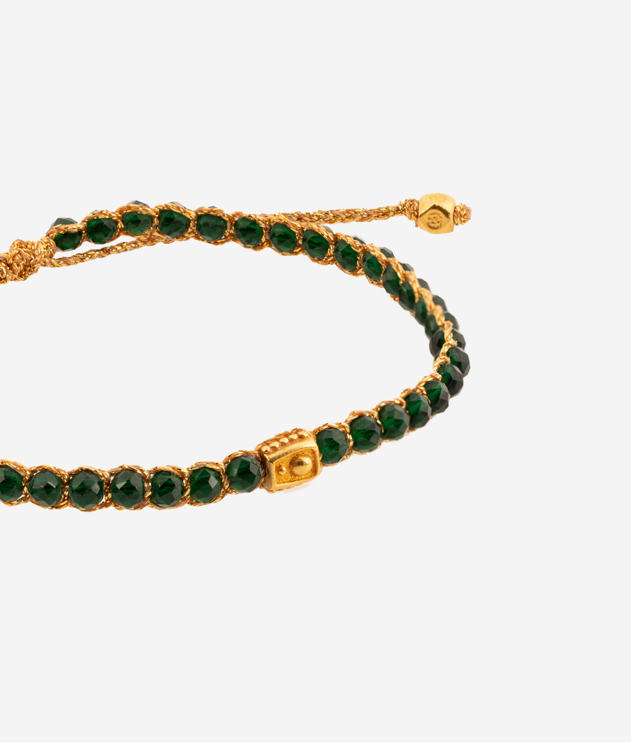 Green Spinel Bracelet | Gold