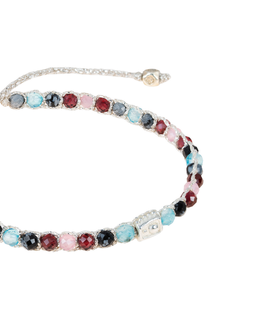 Gelang Lepidolite | Benang Emas