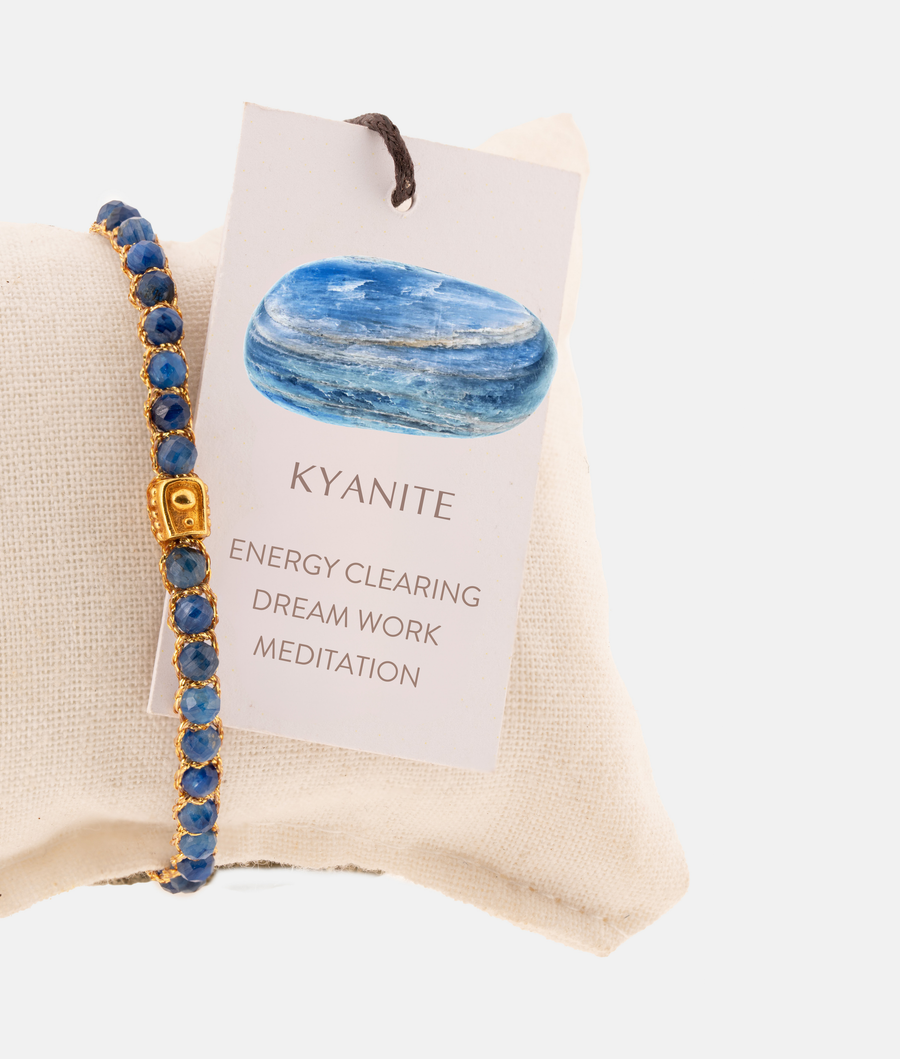 Kyanite Bracelet | Gold