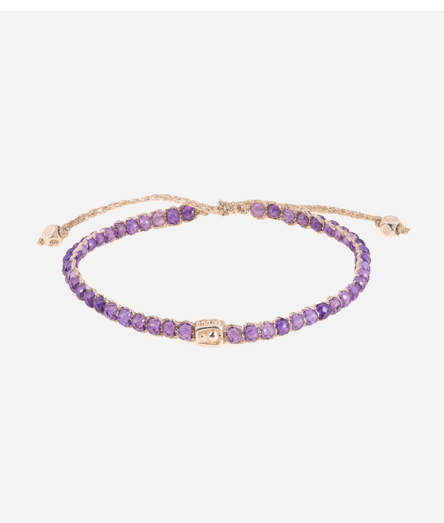 The Purple Posh Bracelet | Silver