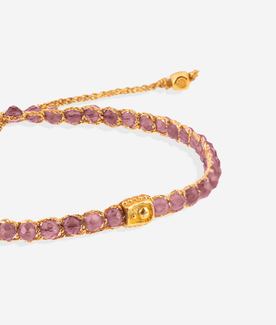 Rhodolite Sri Lanka  Bracelet | Gold
