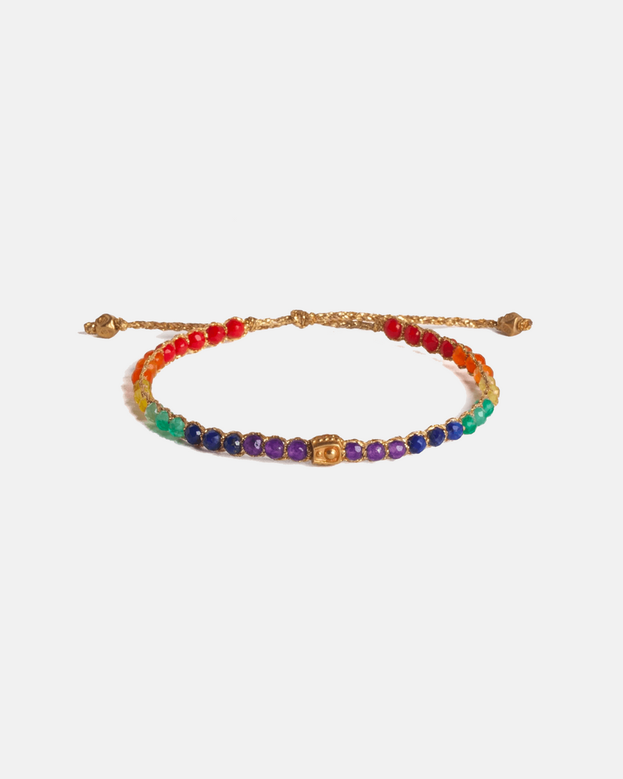 Rainbow Bold Bracelet | Gold