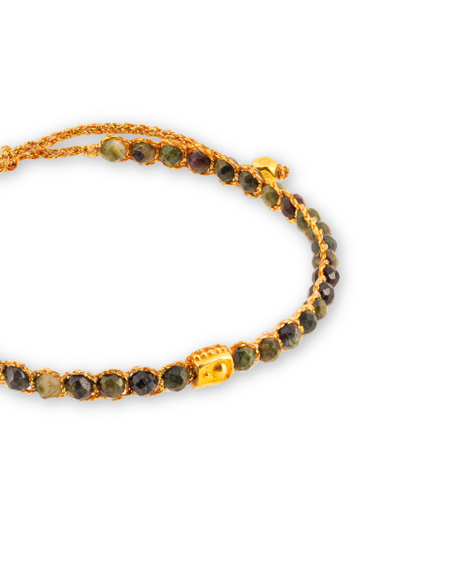 Bloodstone Bracelet | Gold