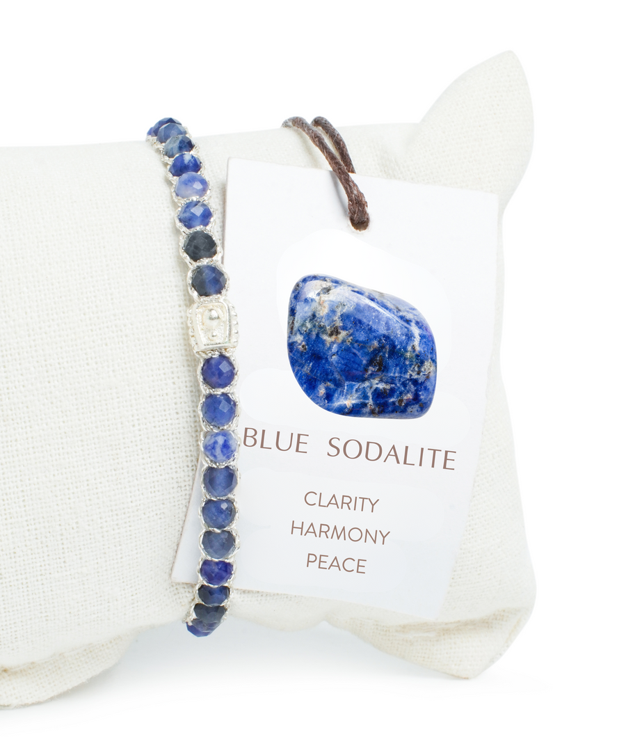 Gelang Sodalit Biru | Benang Perak