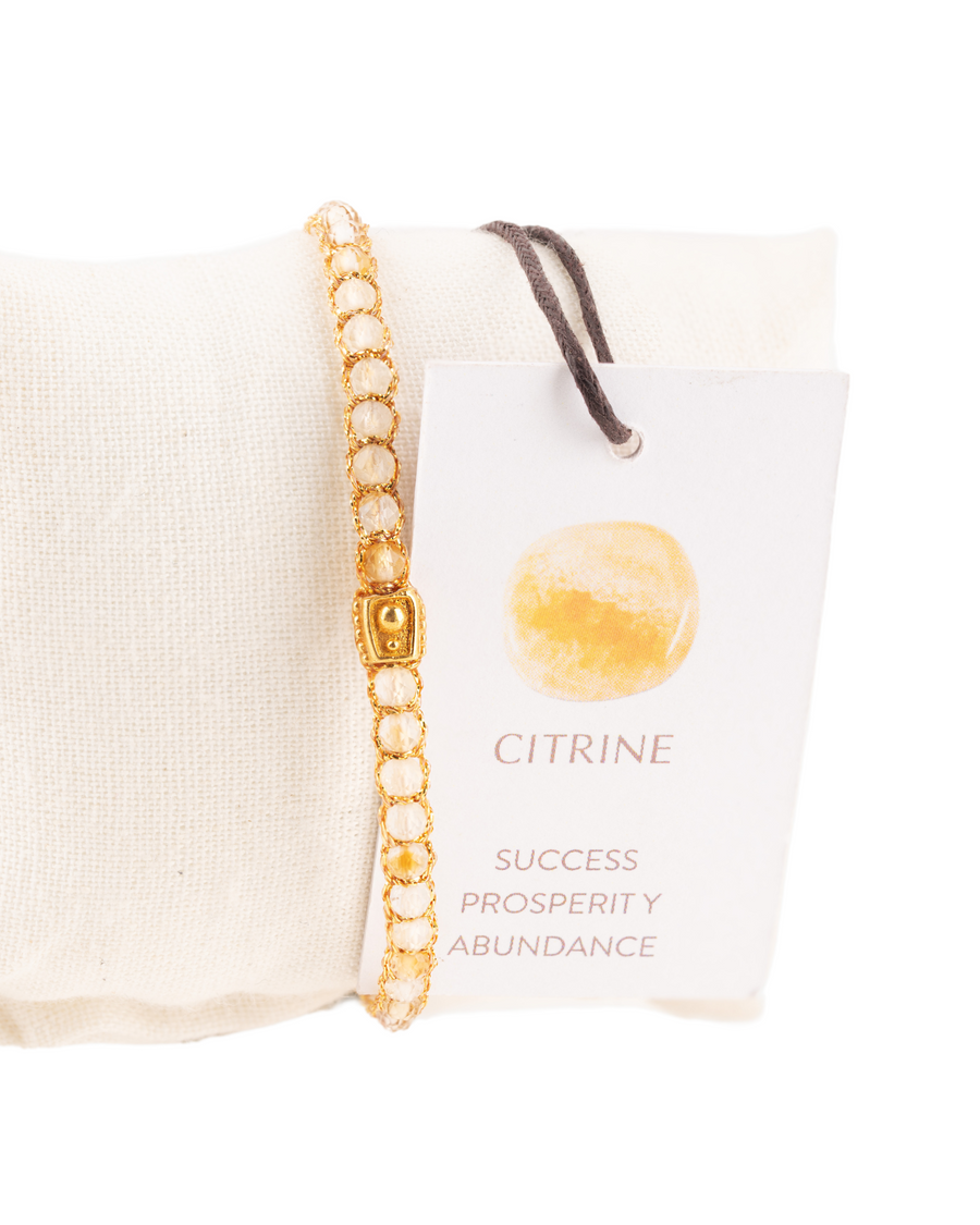 Gelang Citrine dari Brazil | Emas