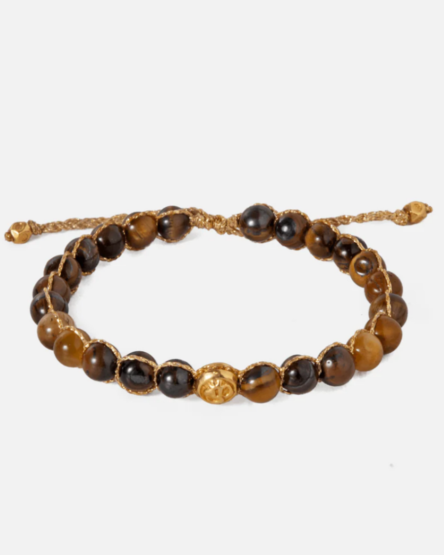 Gelang Tiger Eye 6mm | Emas