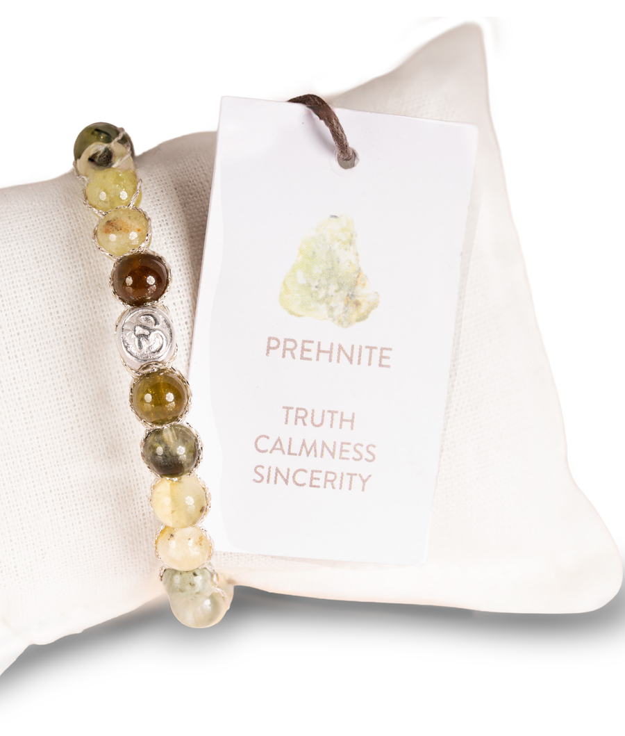 Gelang Prehnite | Benang Emas