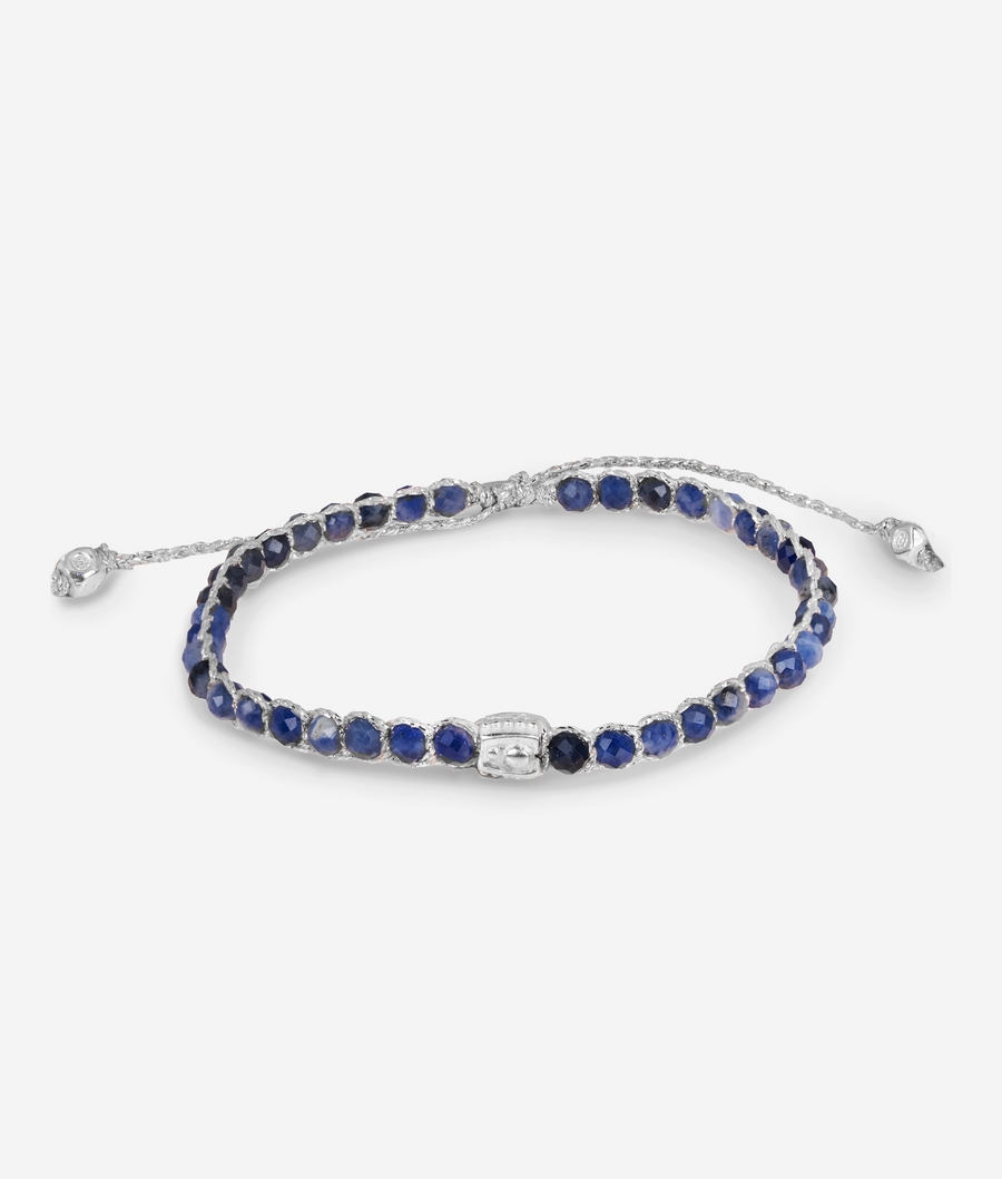 Gelang Sodalit Biru | Benang Perak